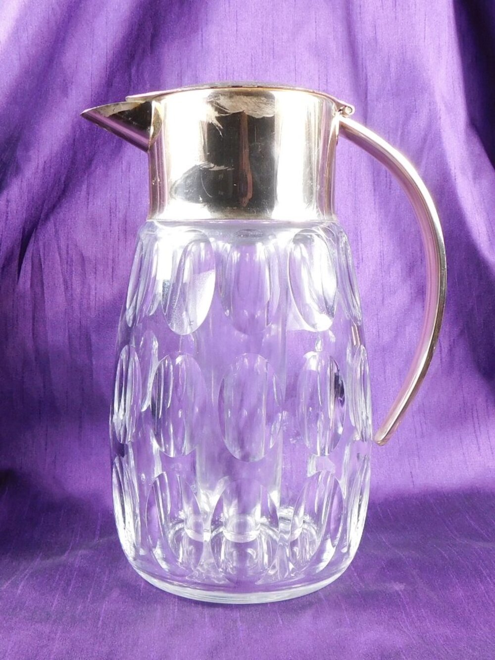 Large Crystal Wine Decanter with Ice Insert # 27157